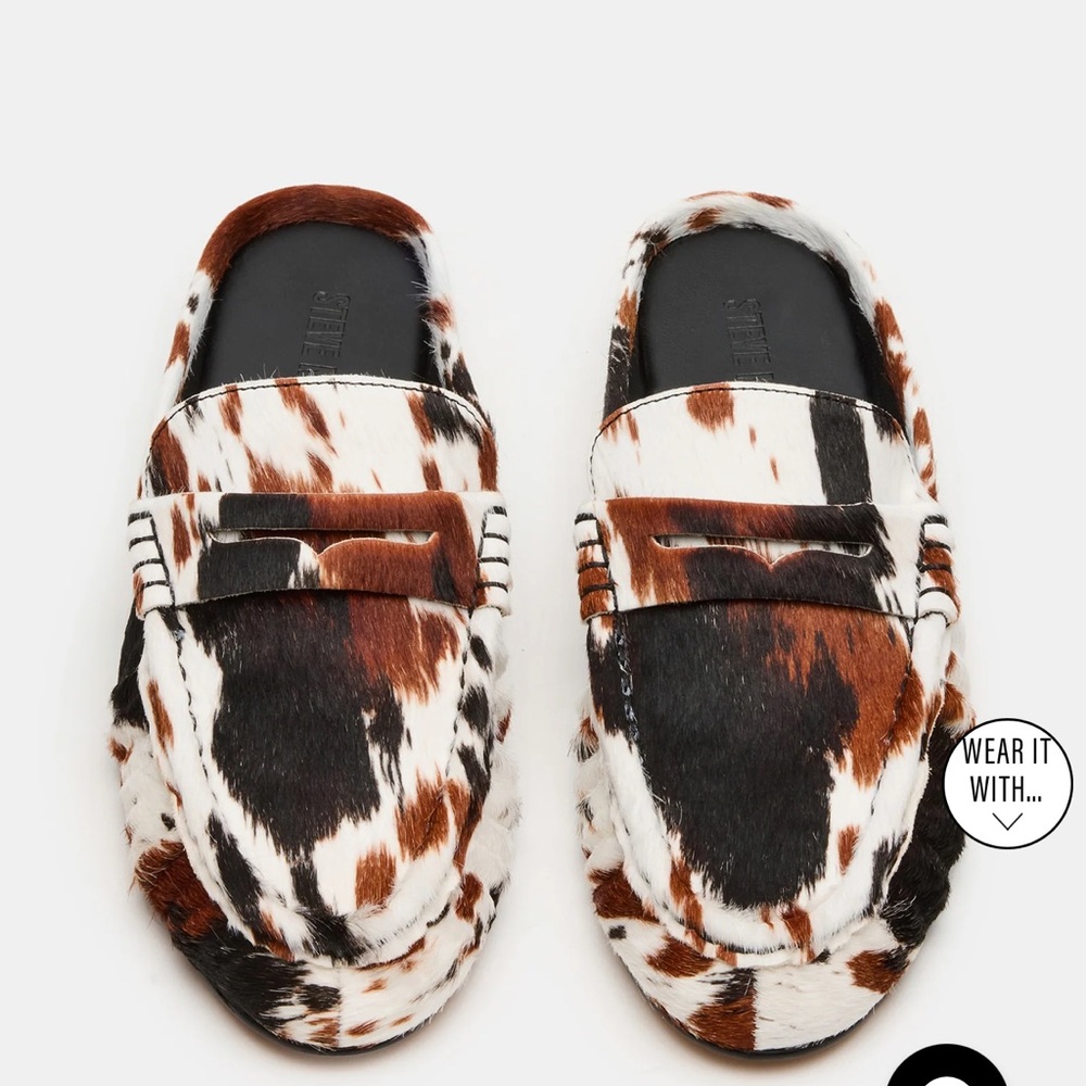 Steve Madden RAFE BROWN COW PRINT